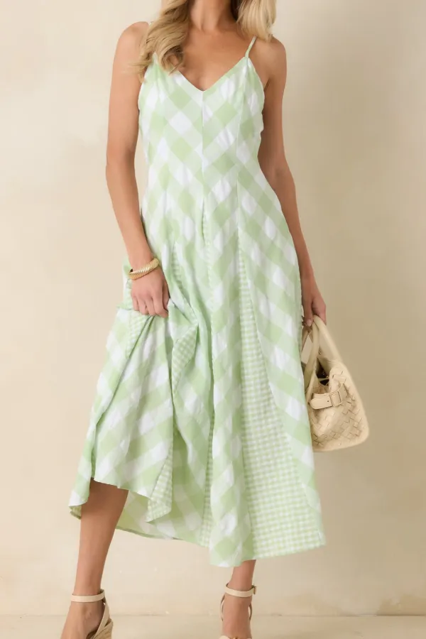 Gingham Sweetest Midi Dress