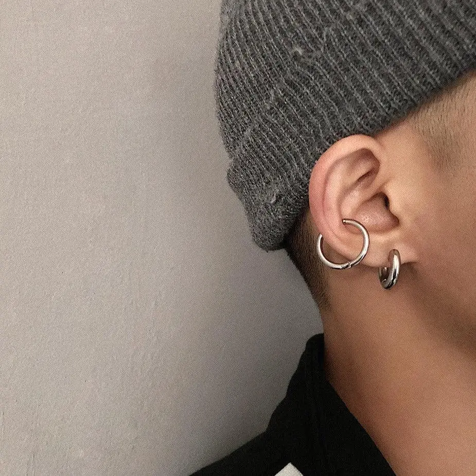 Thick Hoop Earrings