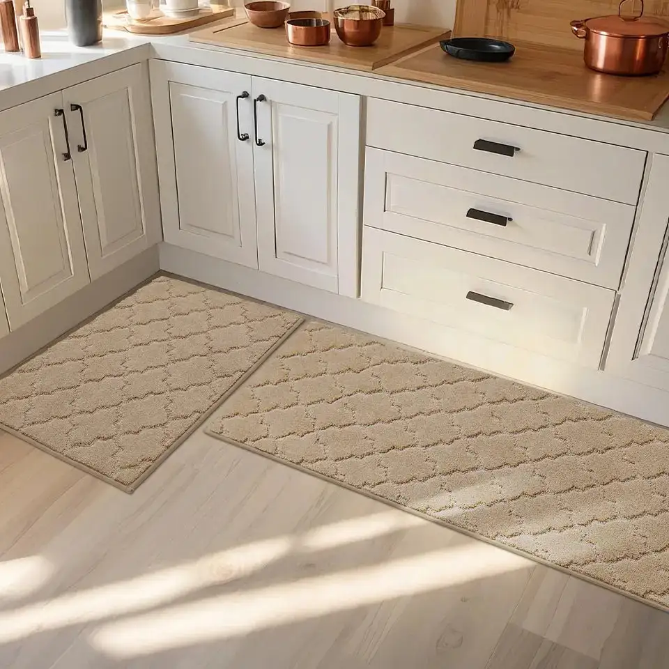 Trellis Scatter Kitchen Rug Set