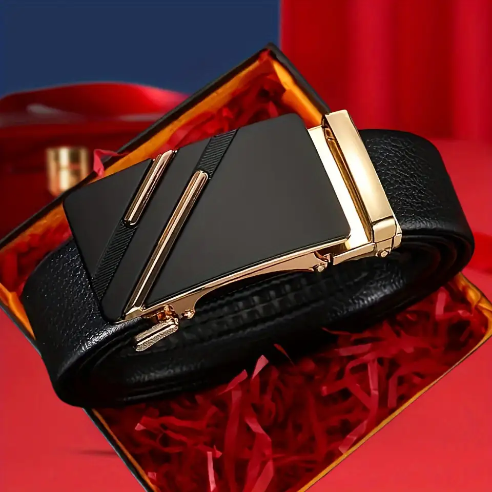 Minimal Automatic Buckle Business Casual Men's Belt