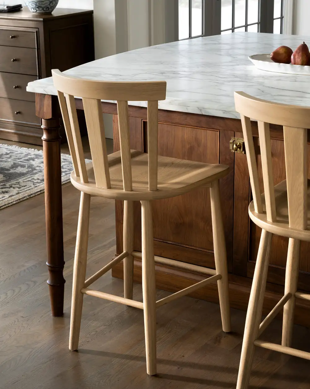 Curved Wood Stool