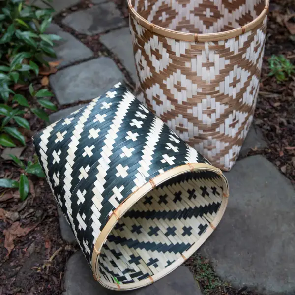 Contemporary Home Display Decor Bamboo Basket
