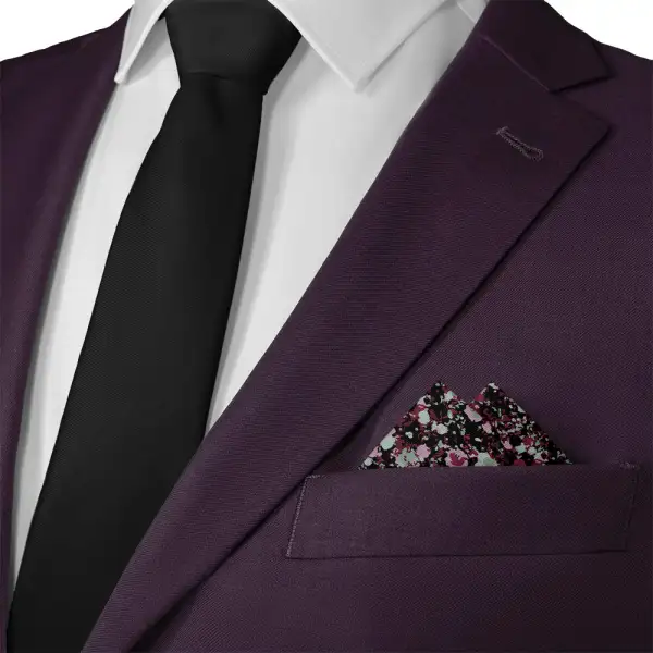 Sophisticated Refined Floral Pocket Square