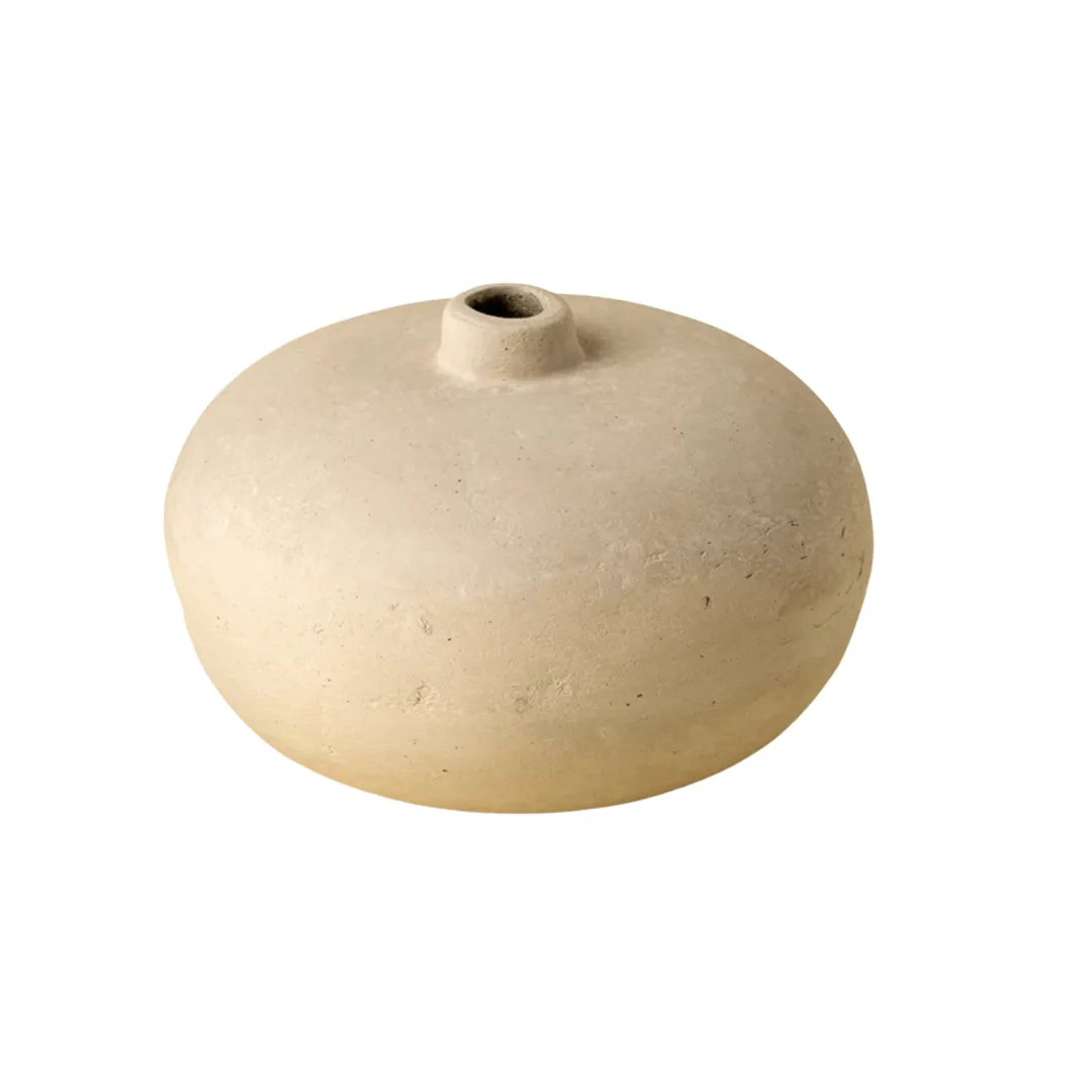 Elevated Paper Mache Decorative Table Vase