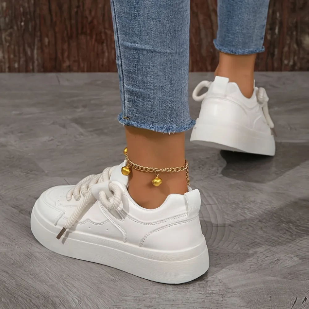 Platform Low Lace Up Sneakers