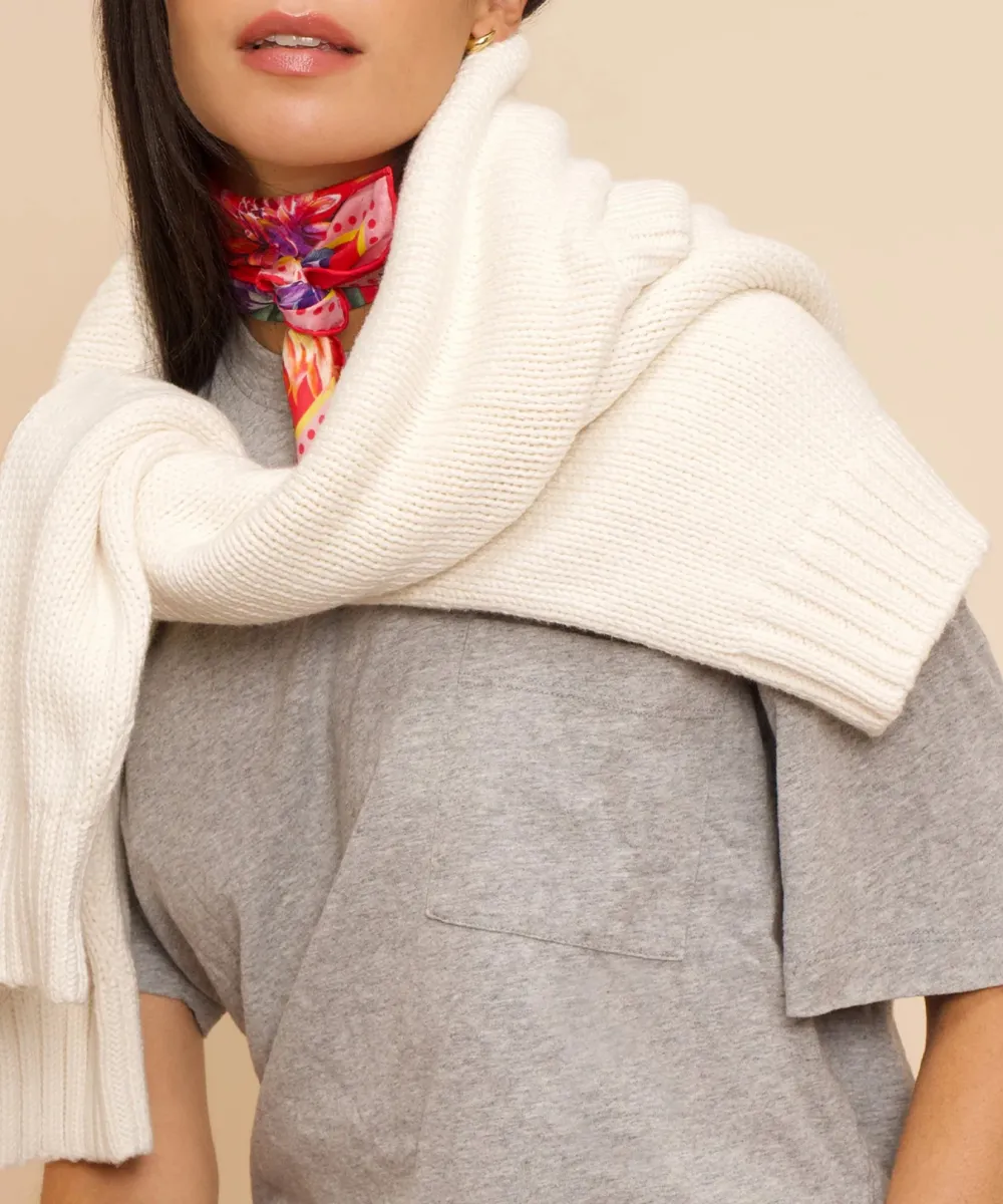 Floral Casual Style Silk Bandana
