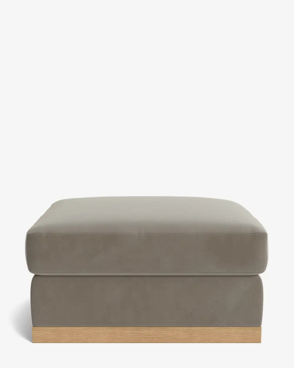 Modular Velvet Ottoman