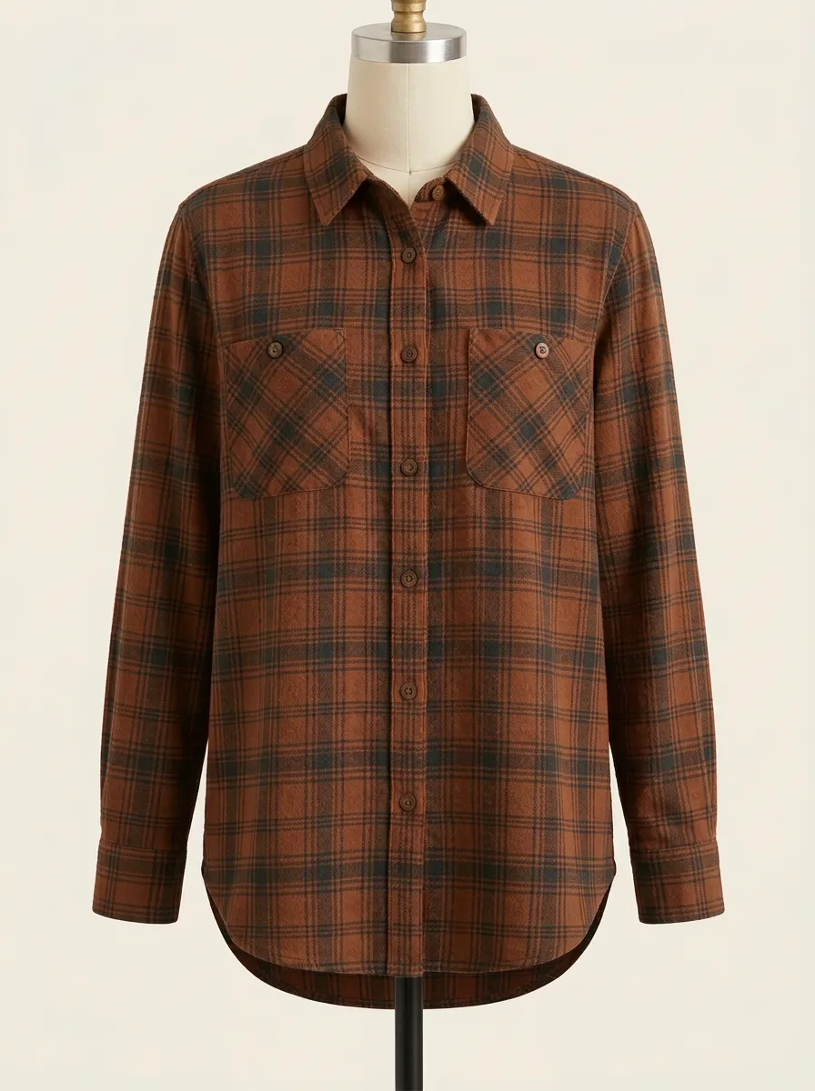 Prairie Printed Plaid Plaid Long-Sleeve Shirt
