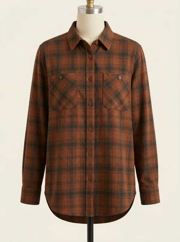 Prairie Printed Plaid Plaid Long-Sleeve Shirt