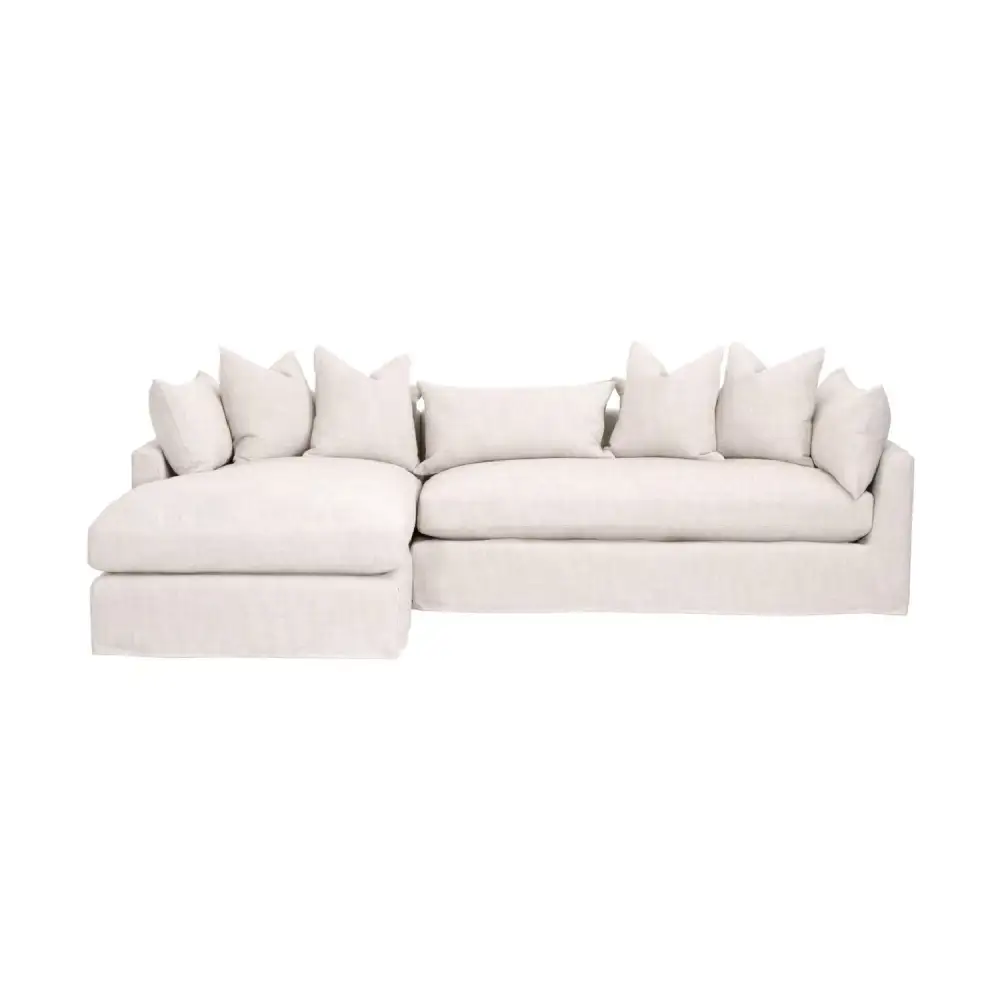 Sectional Slipcovered Sectional Sofa