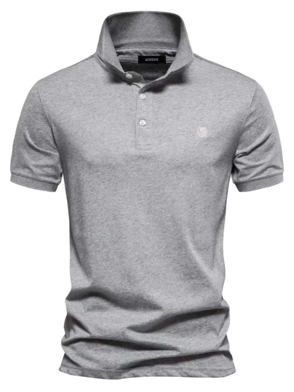 Loose Fit Collared Short Sleeve Polo Shirt