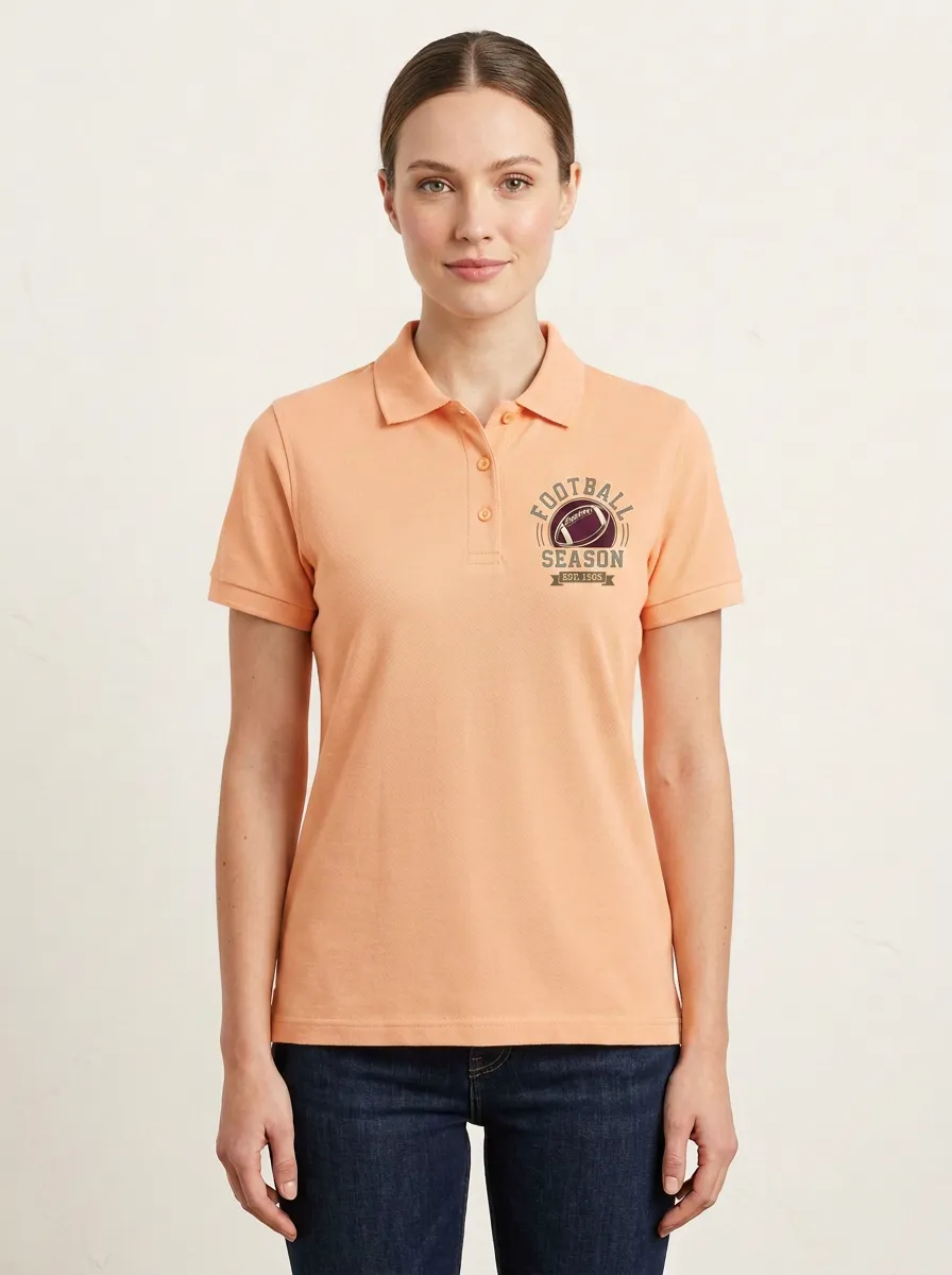 Football Inspired Casual Polo Shirt