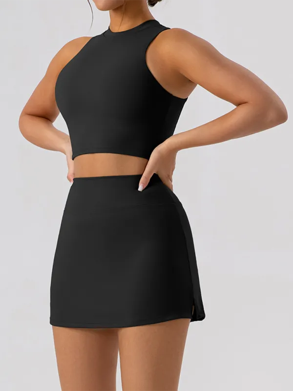 Collared Fitted Vest Top