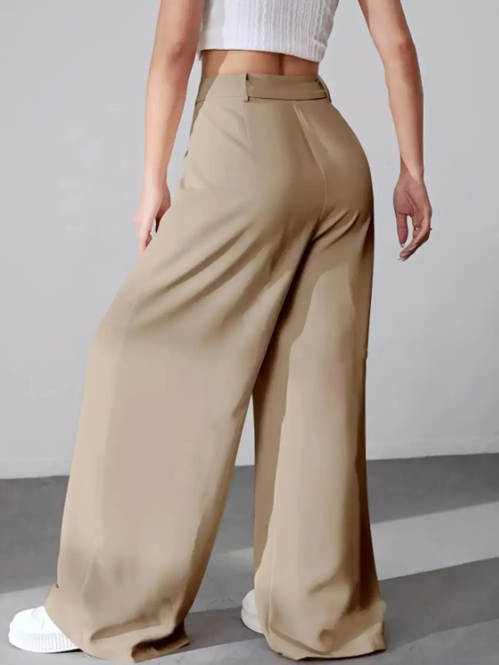 Wide Leg Pleated Everyday Versatile Pants