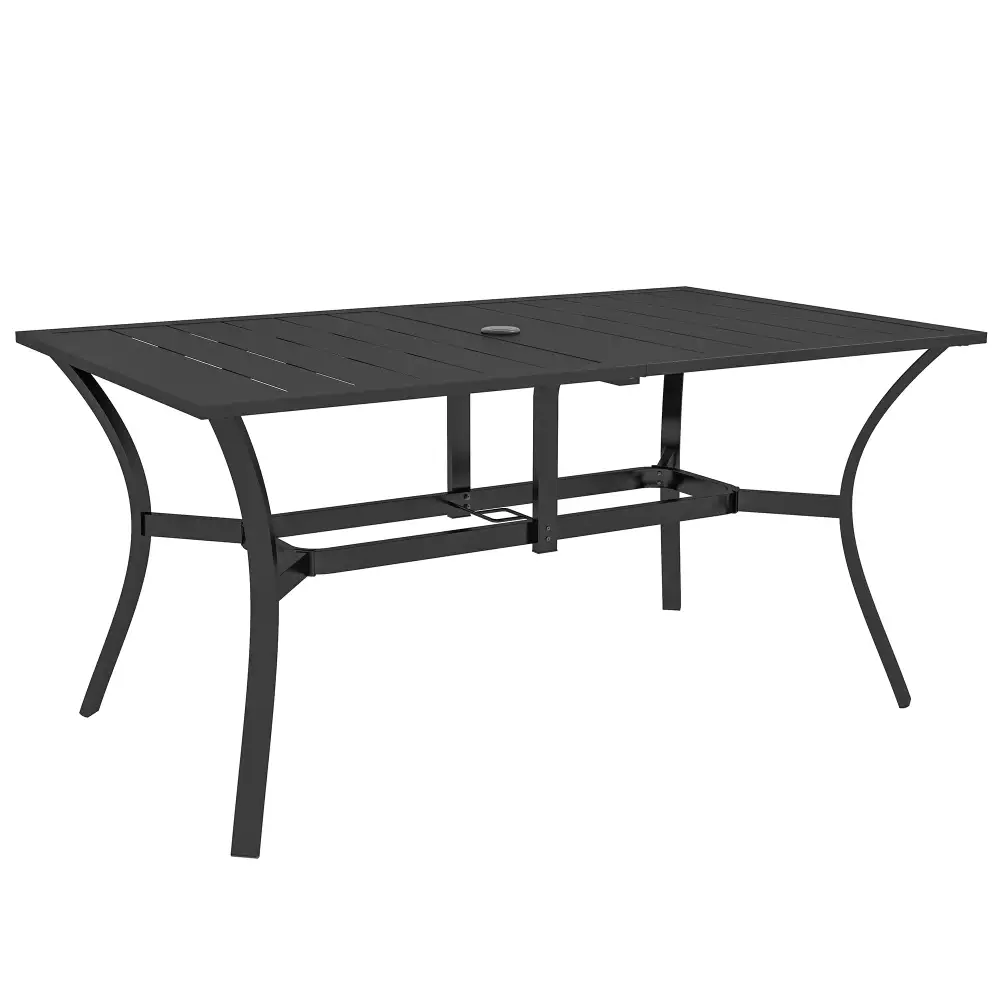 Metal Framed Garden Dining Table