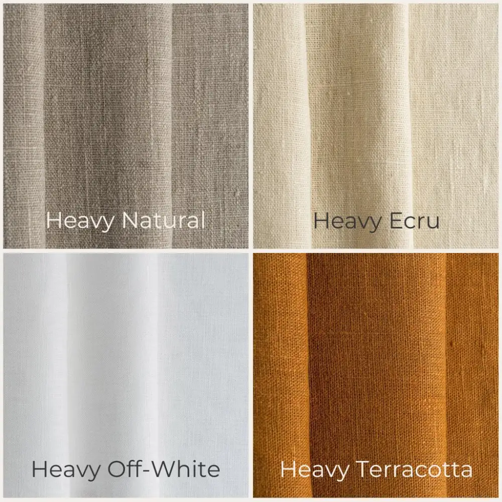 Tab Top Linen Curtain Panel