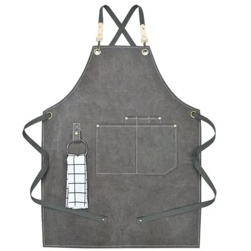 Canvas Cotton Strap Crossback Kitchen Work Apron