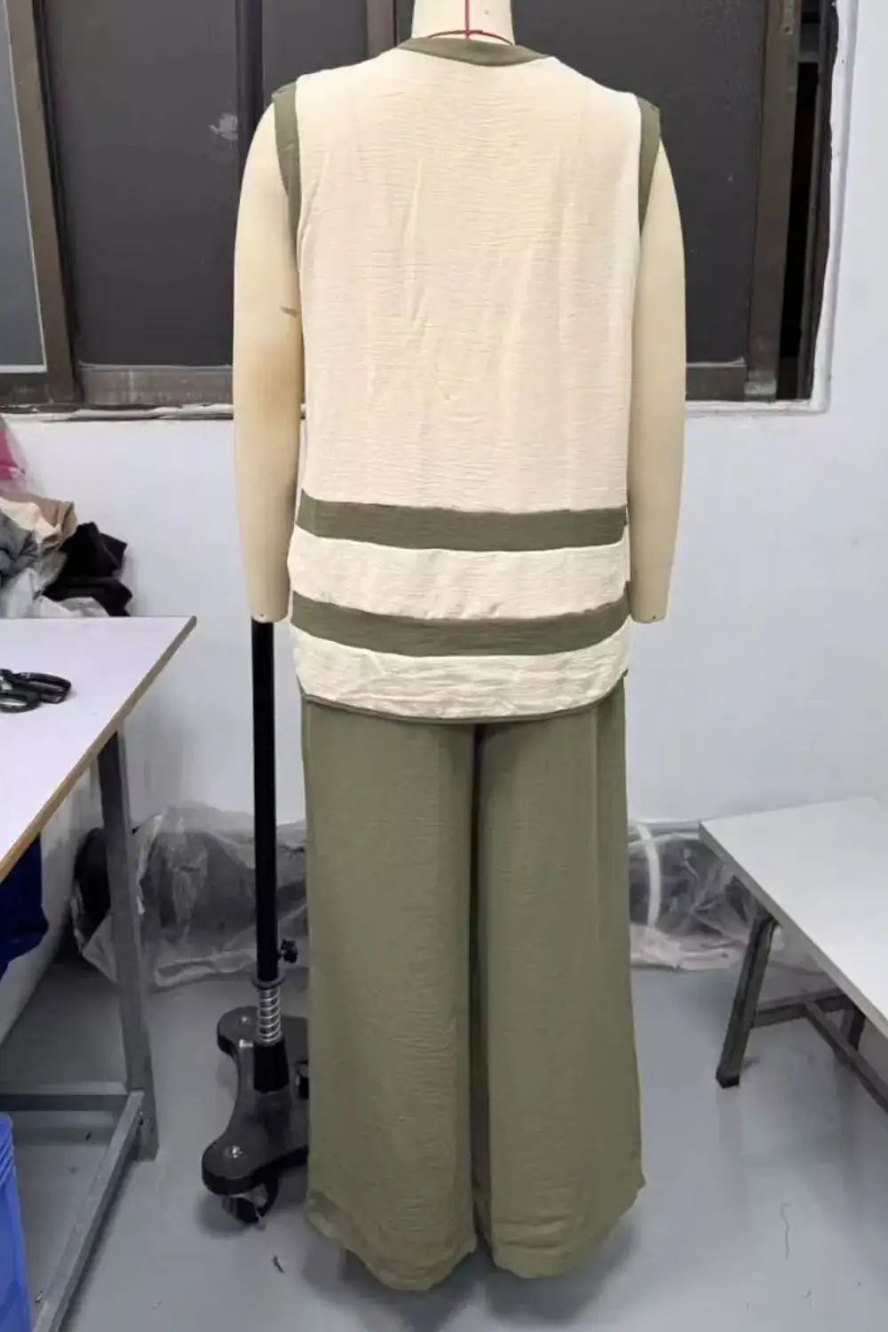 Sleeveless Top Wide Leg Pants Set