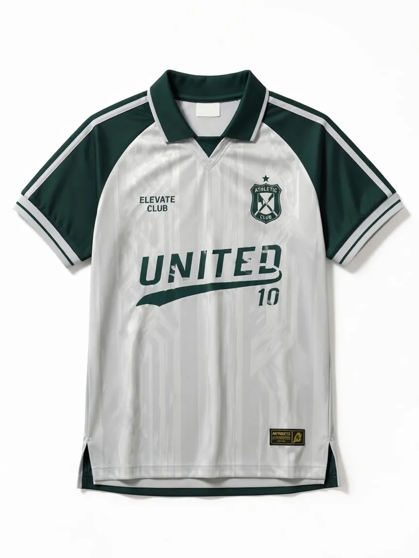 Unisex Athletic Club United 10 Graphic Printed Polo Shirt