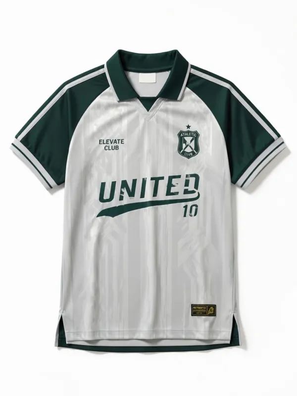Unisex Athletic Club United 10 Graphic Printed Polo Shirt