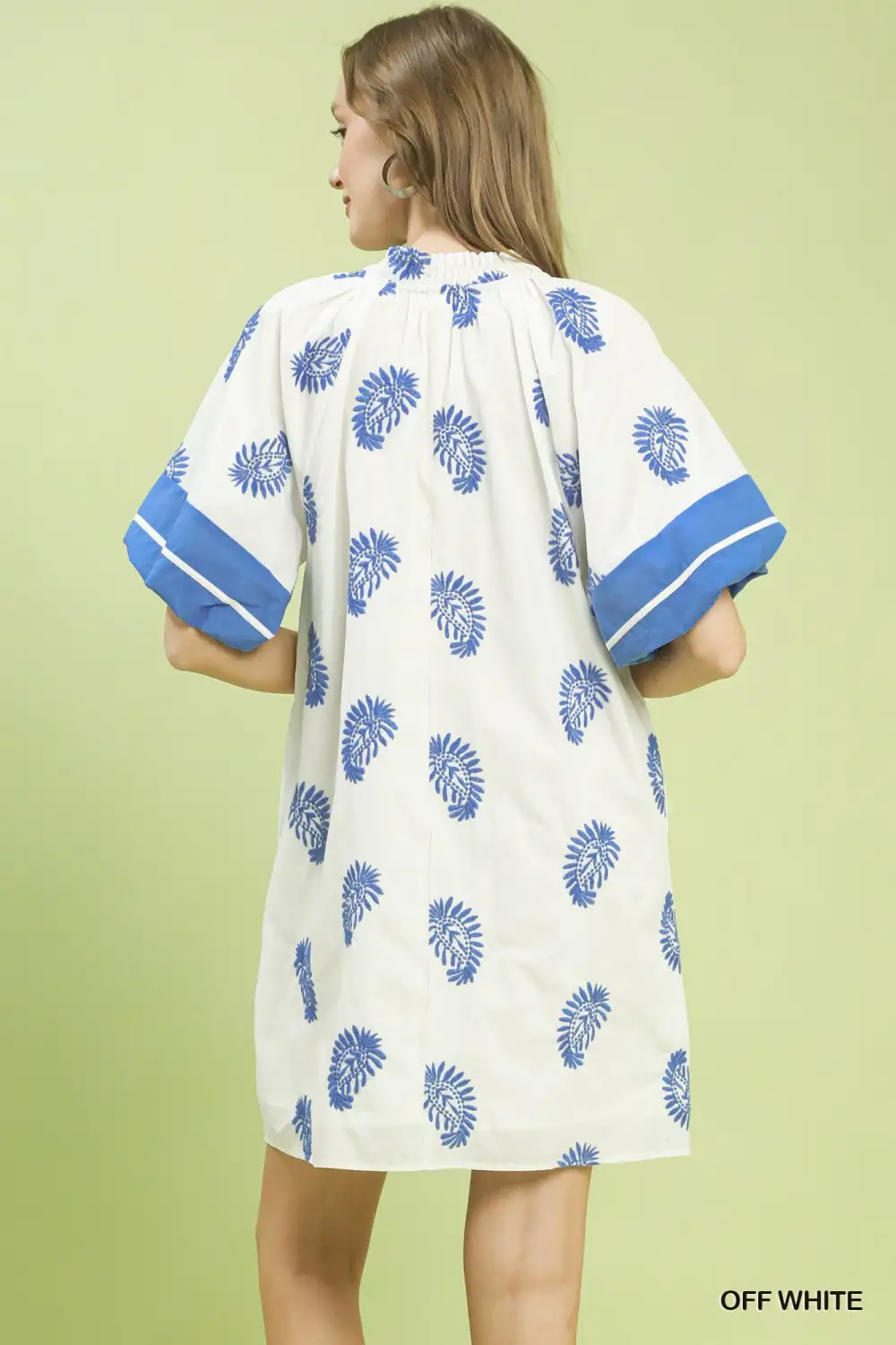 Polished Cotton Mini Dress