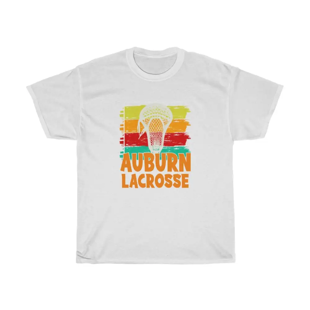 Auburn Lacrosse Paintbrush Strokes T-Shirt