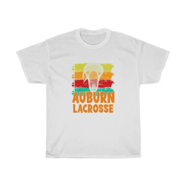 Auburn Lacrosse Paintbrush Strokes T-Shirt