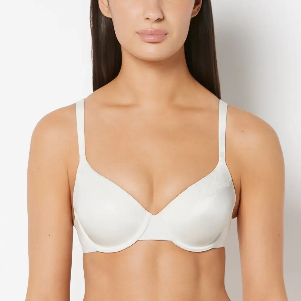 Lightly Lined Full Coverage Bra With Afterglow Lace Trim