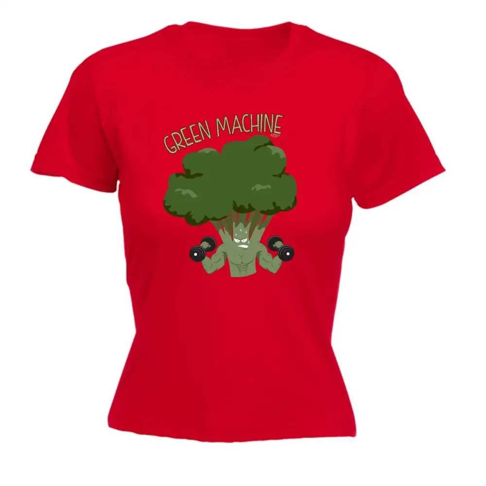 Green Workout Graphic Fitted Tee