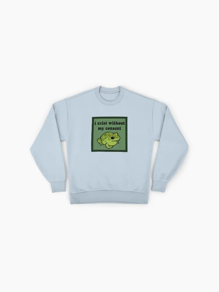 Cute Frog Anxiety Meme Sweatshirt