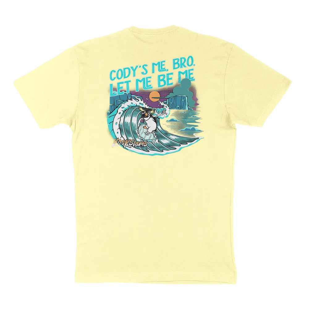 Surfing Freedom Slogan Graphic T-Shirt