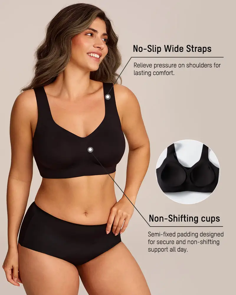 Lifting Wire-Free Antibacterial Jelly Bra