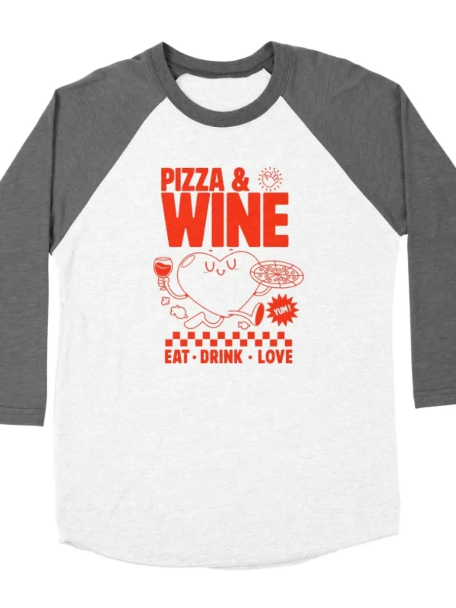 Cute Pizza Print T-Shirt