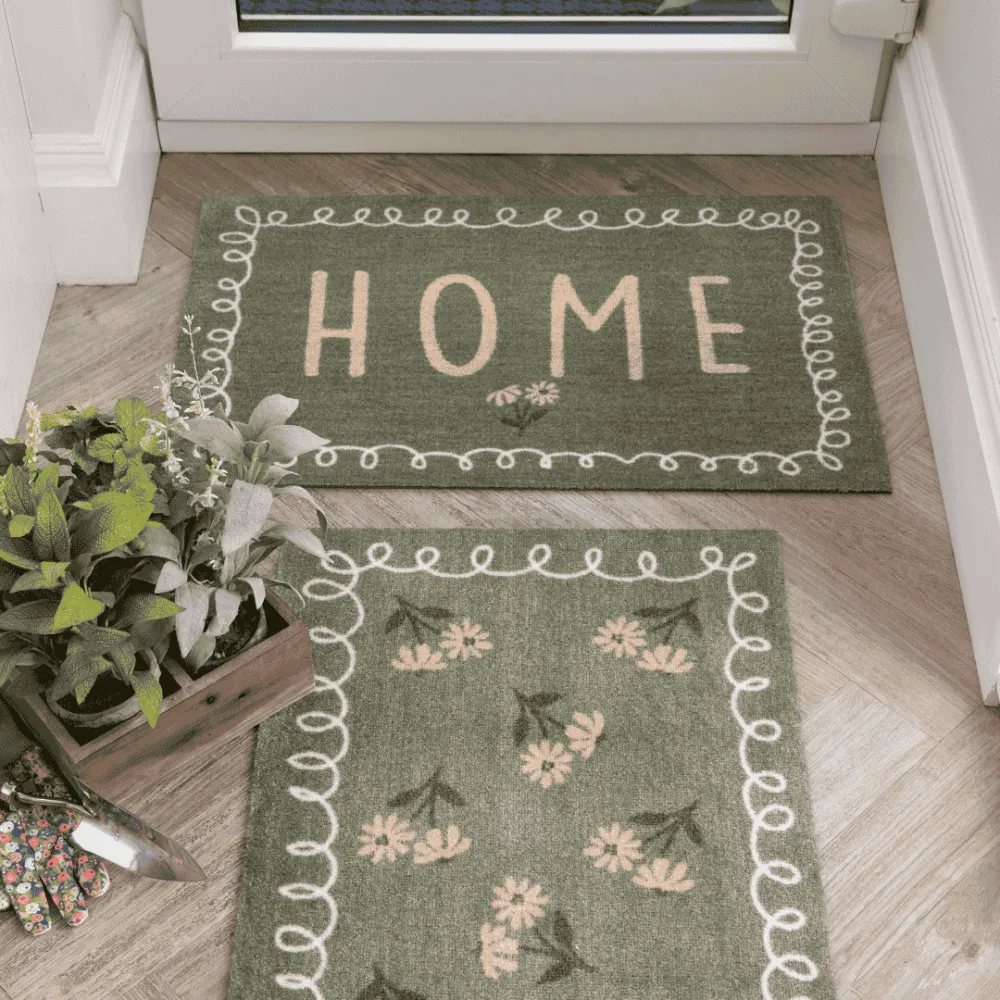 Home In Bloom Door Mat