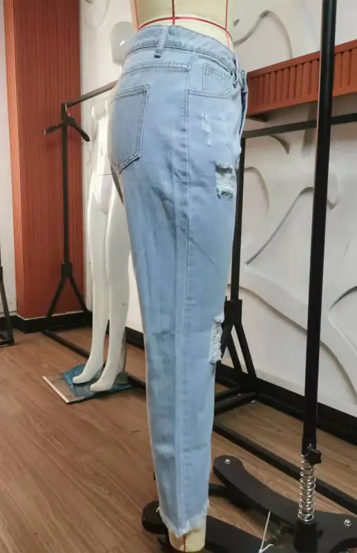 Anna Distressed Ripped Denim Jeans