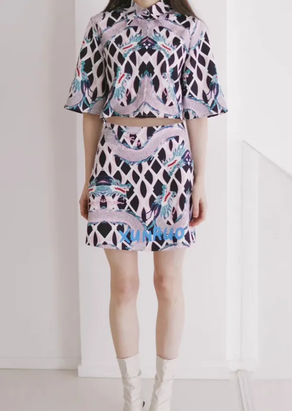 Commuter Mini Polyester Skirt