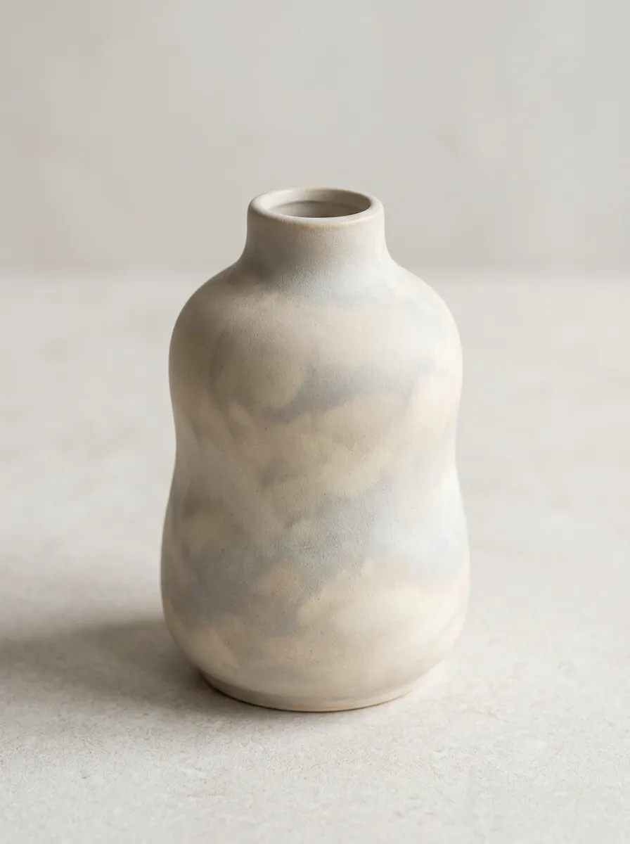 Minimalist Cloud Printed Tabletop Vase