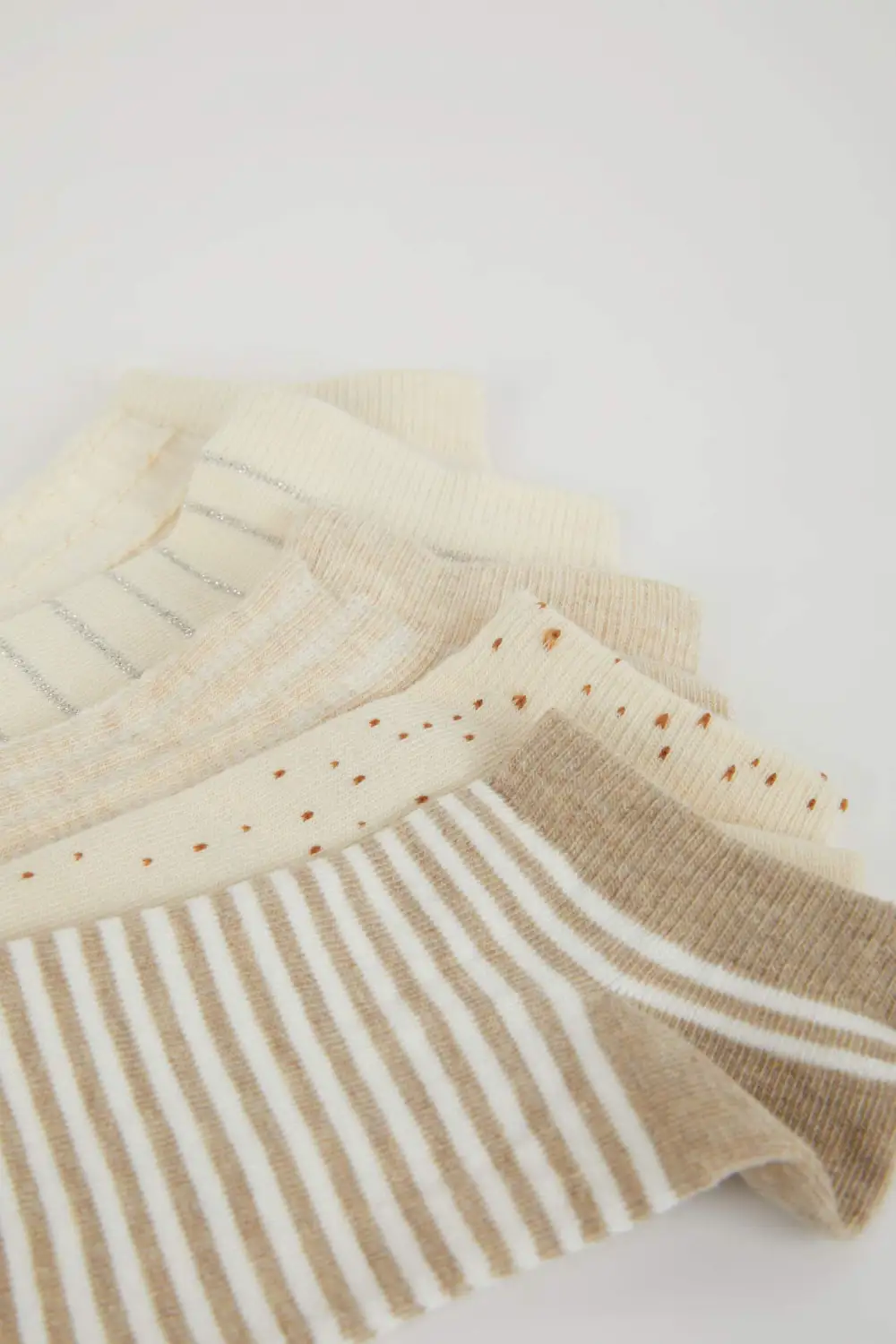 Five Pairs Of Printed Ladies' Ankle Socks
