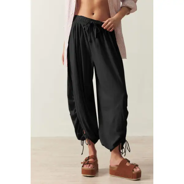 Drawstring Ruched Pants