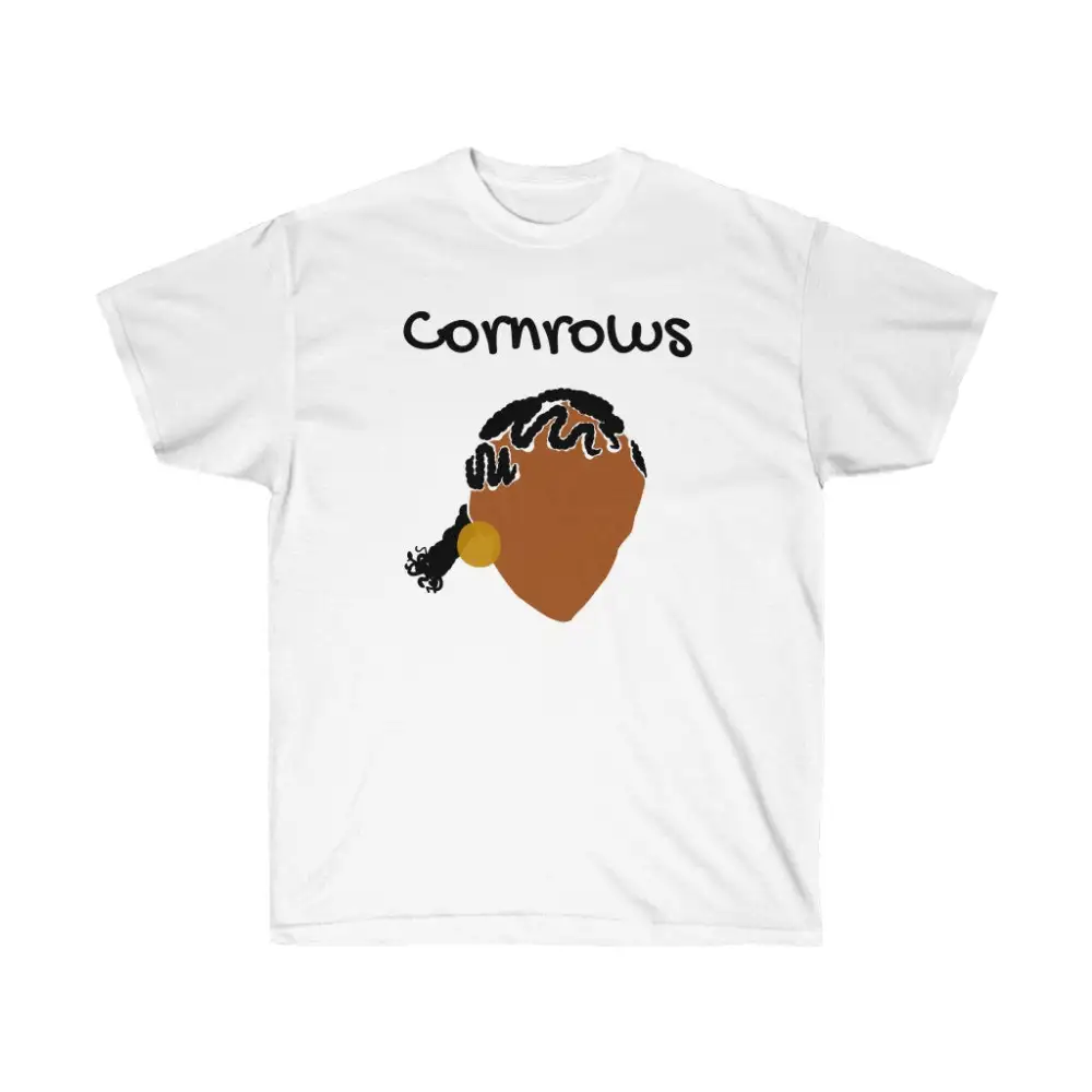 Cornrow Pattern Graphic Tee