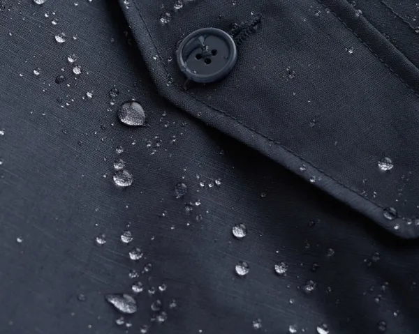 Linen Cotton Waterproof Hooded Coat