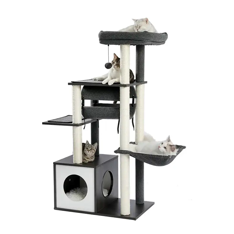 Comfortable Cat Climbing Tree Plush Frame