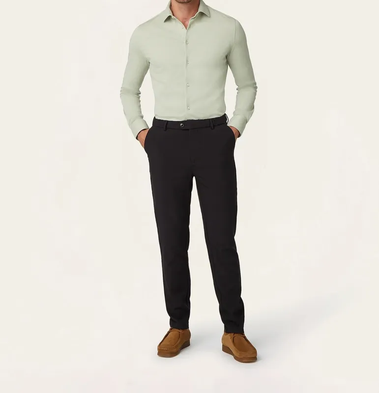 Knit Non-Iron Shirt Sage