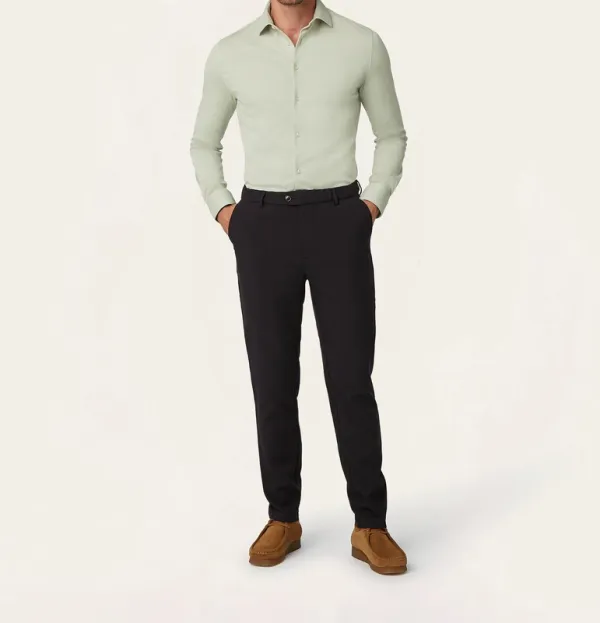 Knit Non-Iron Shirt Sage