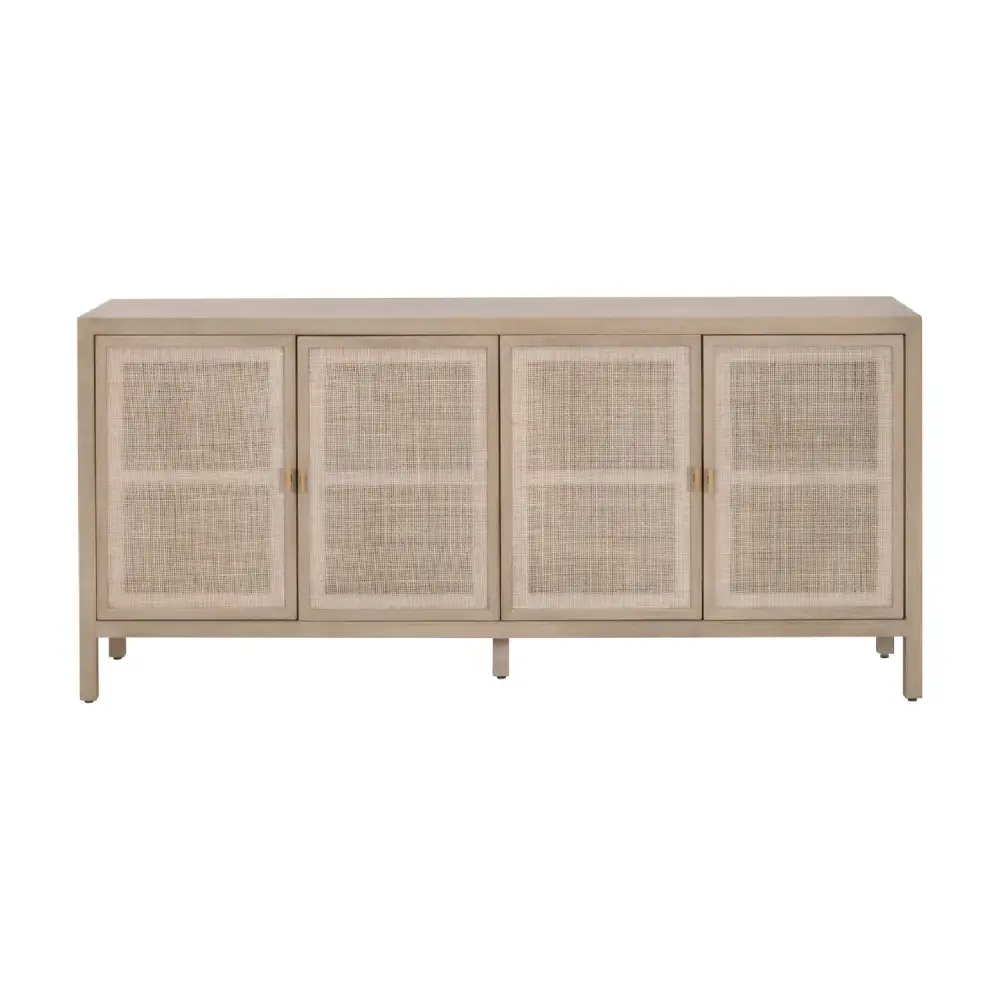 Four-Door Cane Media Sideboard