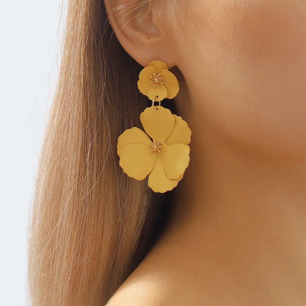 Textural Flower Earrings