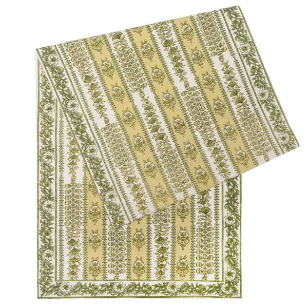 Elegant Botanical Cafe Table Runner
