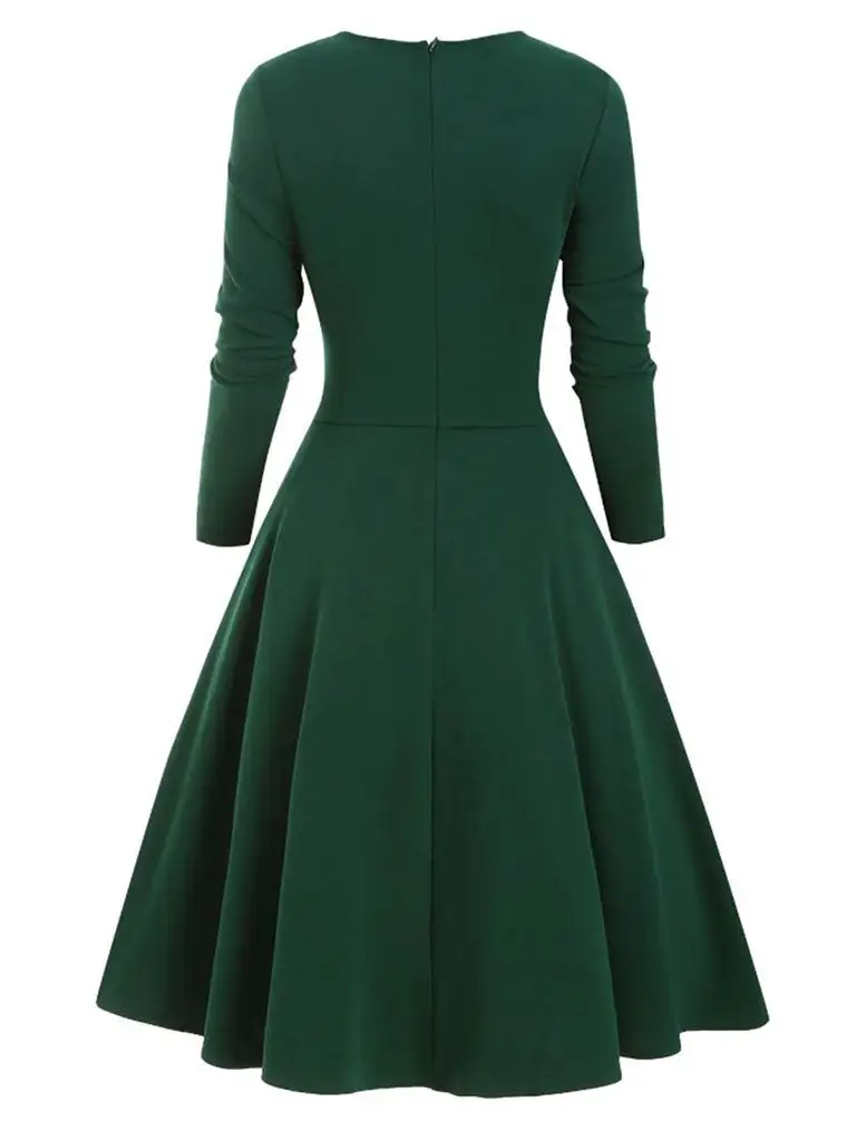Layered Bow Swing Swing Dress