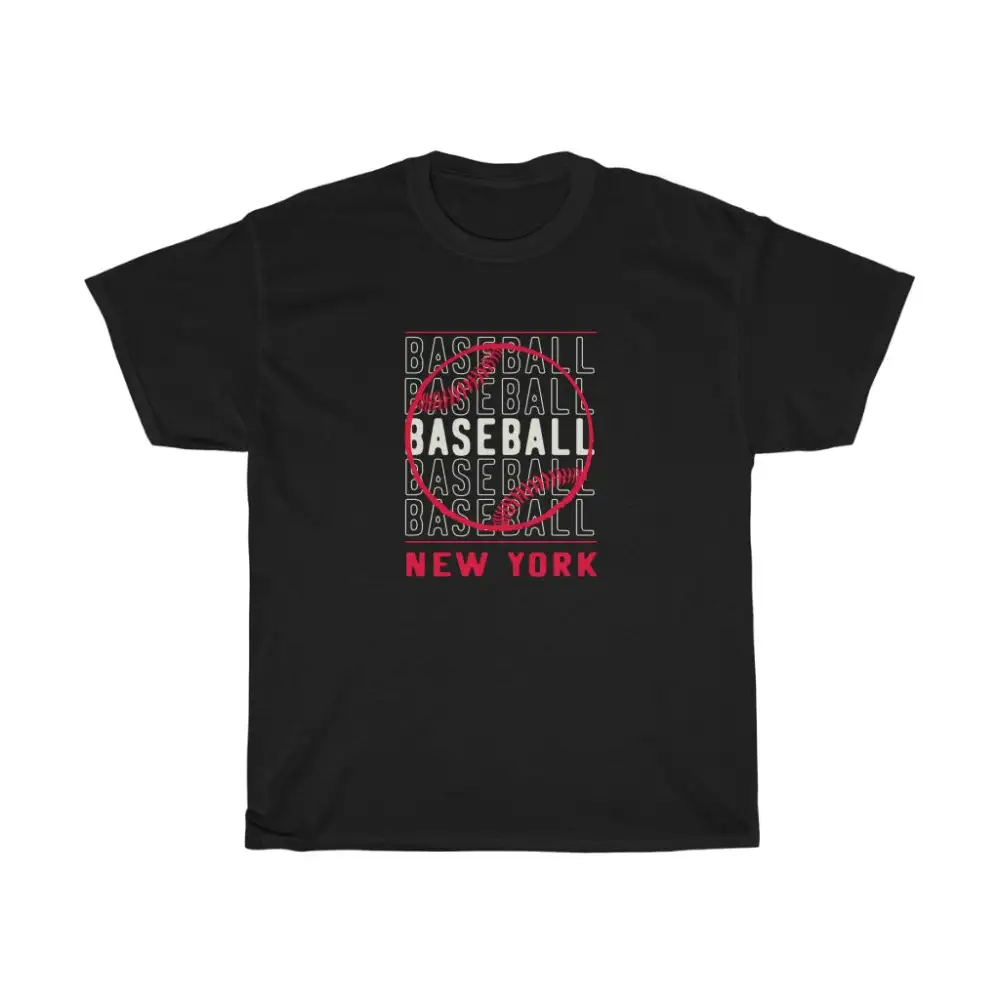 Baseball New York with Red Baseball Graphic T-Shirt