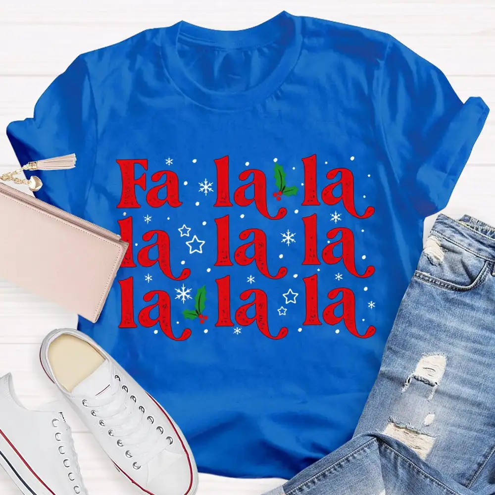 Musical Notes And Snowflakes Christmas Music T-Shirt